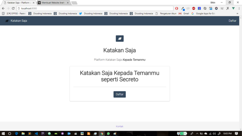 Buat Aplikasi Seperti Secreto menggunakan Vue.js