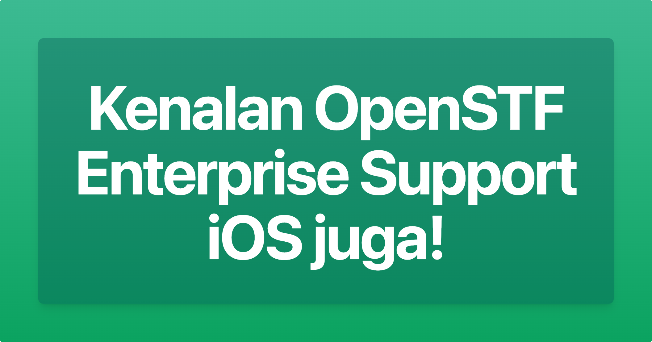 Nyobain OpenSTF versi Enterprise & Support iOS juga! (Zebrunner Enterprise)
